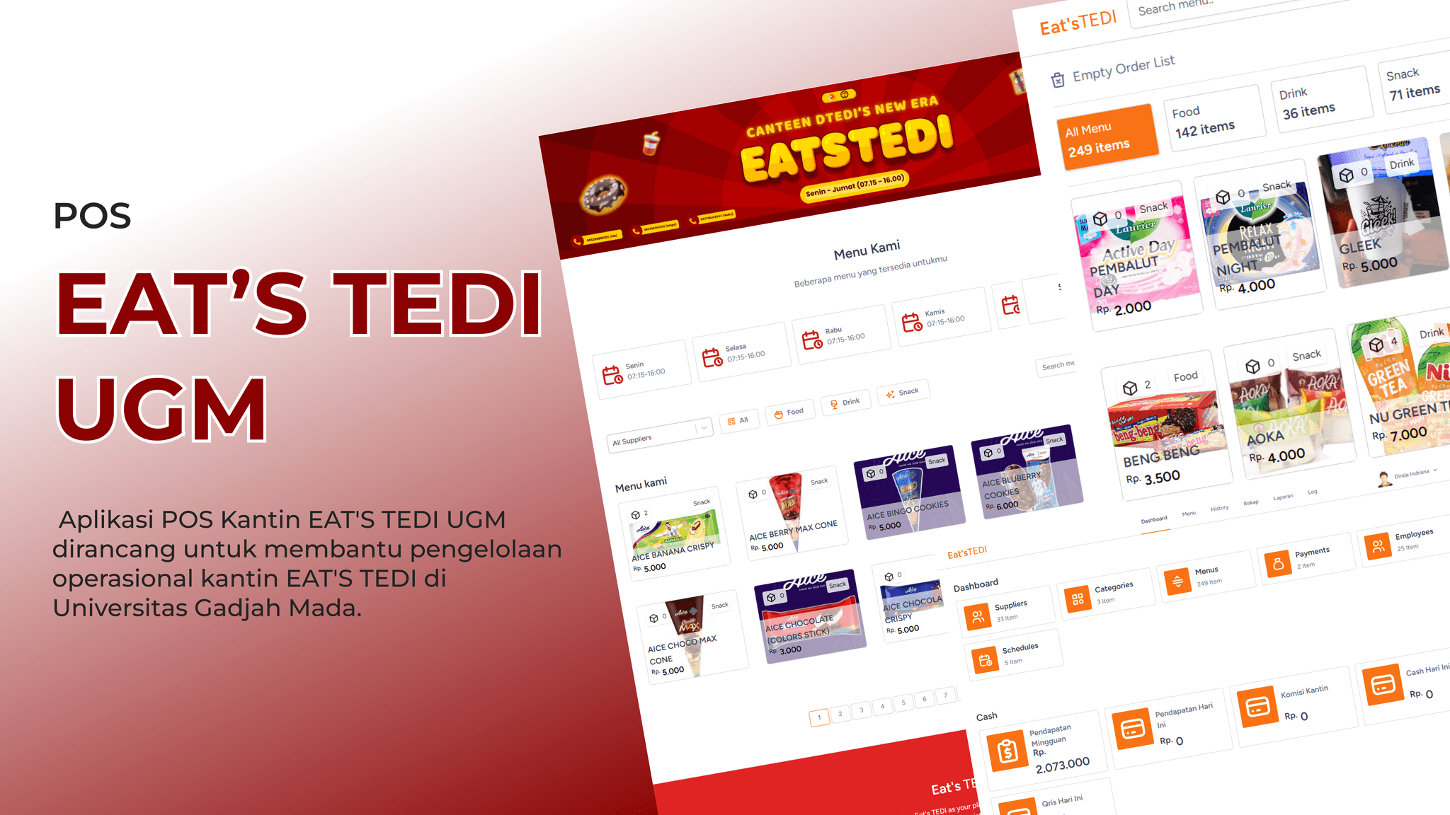 EAT'S TEDI UGM Canteen POS Application