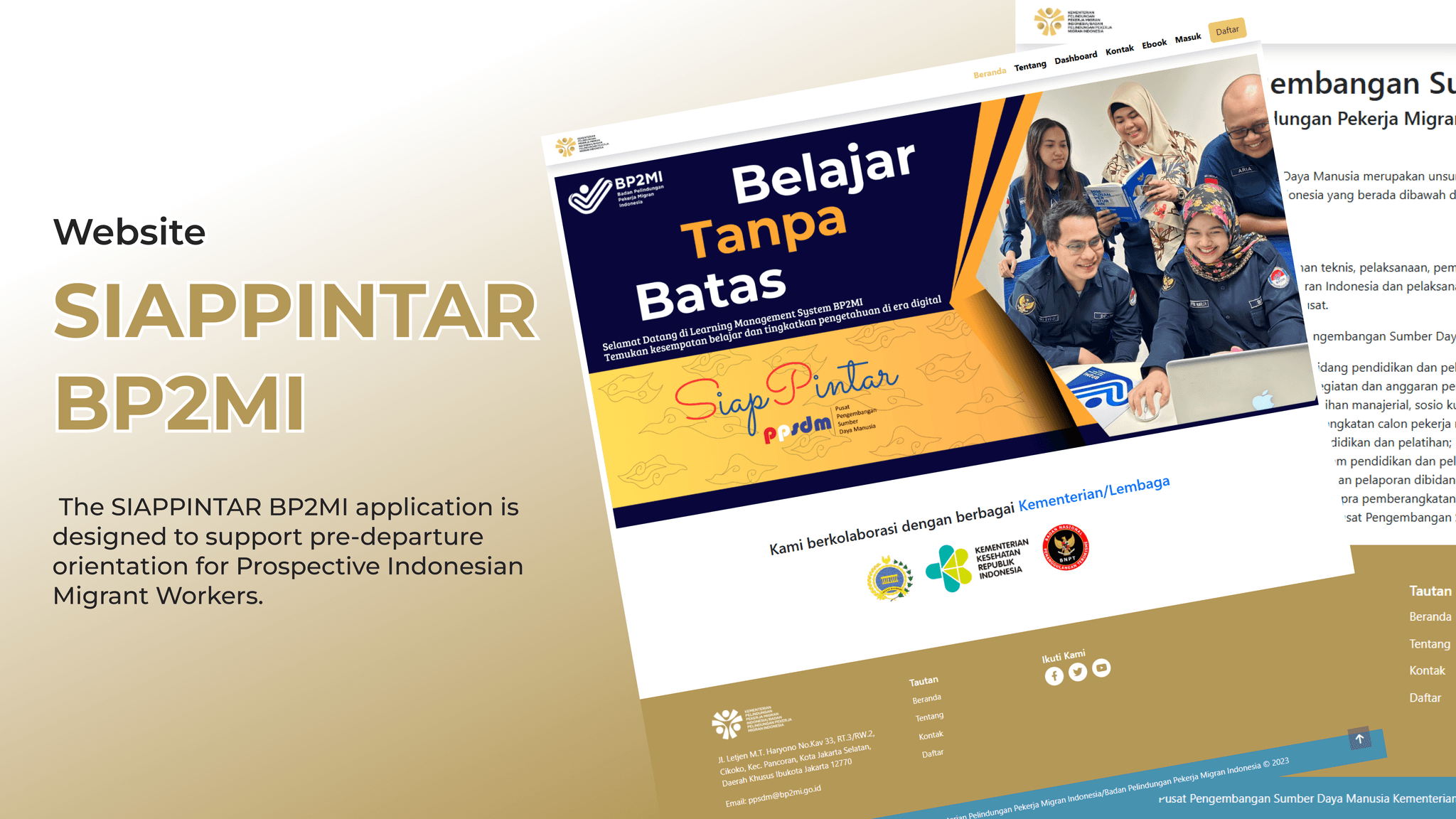SIAPPINTAR BP2MI Application